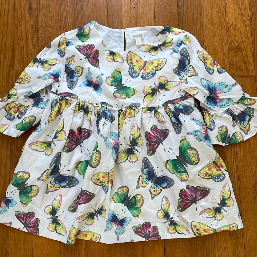 Gymboree butterfly top girls size 10/12